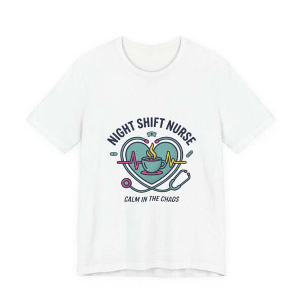 Night Shift Nurse Tee | RN Shirt, Stethoscope Minimalist